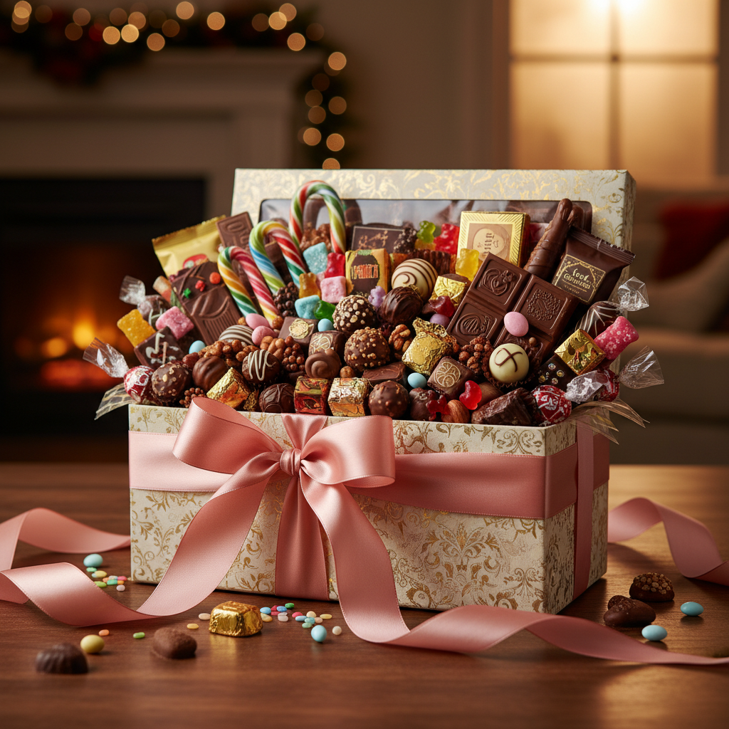 Pack regalo de dulces y chocolates