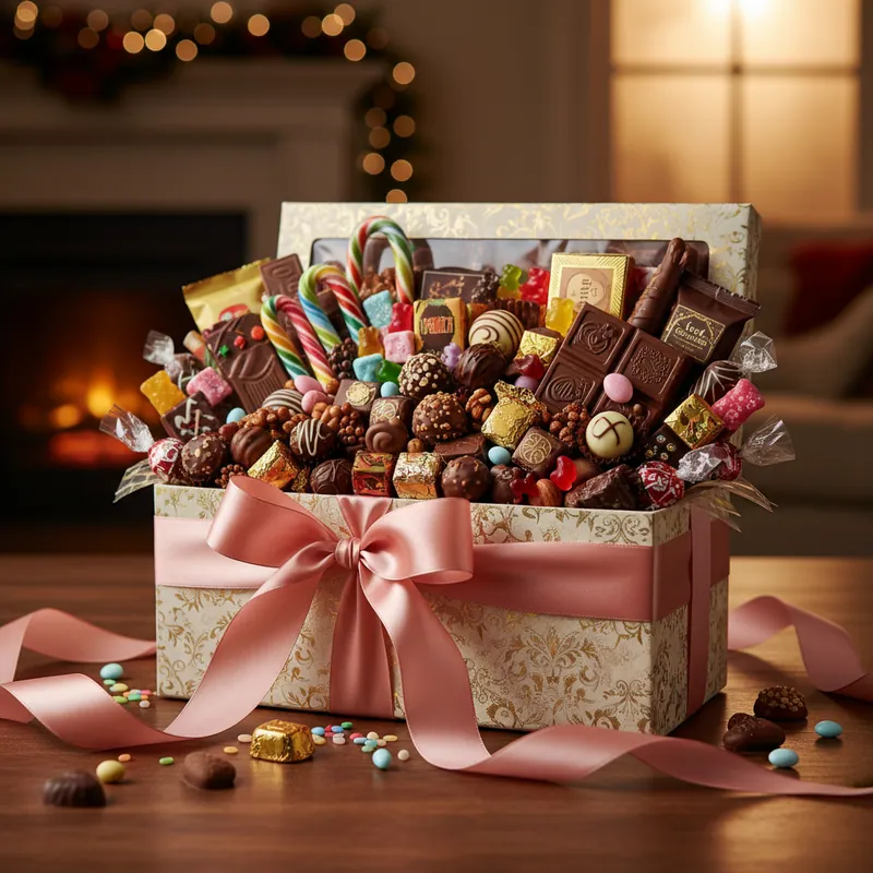 Pack regalo de dulces y chocolates